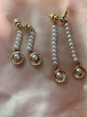 Dakota Jinx + Pearl Drop Open Shell Earrings