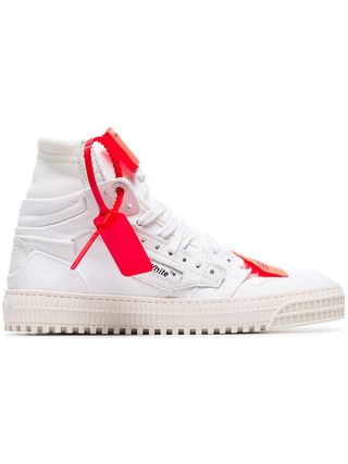 Off-White + Off-Court High-Top Sneakers