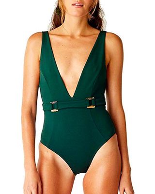 Shaoroua + Belted One Piece Swimsuit