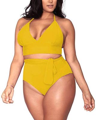 Sovoyontee + High Waisted Swimsuit