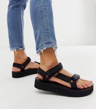 Teva Midform + Universal Chunky Sandals in Black