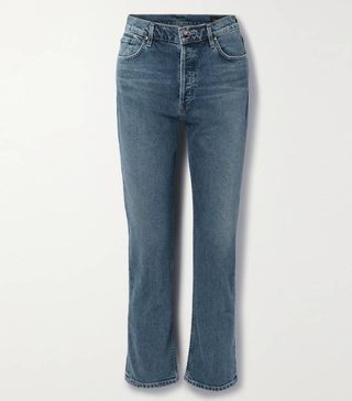 Goldsign + Morgan High-Rise Straight-Leg Jeans