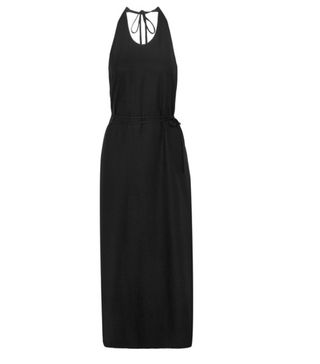 Baserange + Apron Open-Back Silk Halterneck Dress