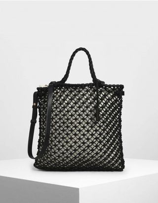 Charles & Keith + Knitted Tote Bag