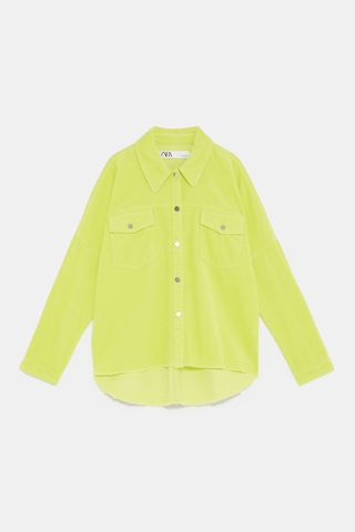 Zara + Oversize Corduroy Shirt
