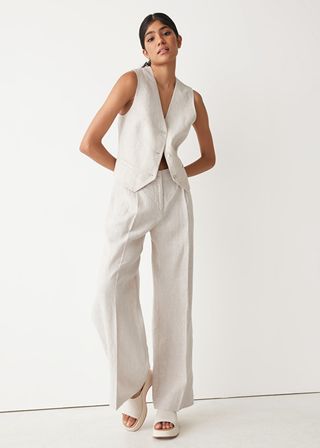 & Other Stories + Low Waist Linen Trousers