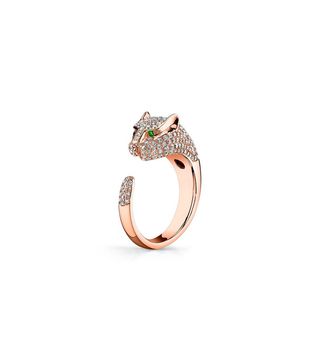Anita Ko + Panther Ring With Diamonds