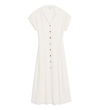 Topshop + Shirt Dress With Linen