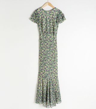 & Other Stories + Ruffled Floral Maxi Dress