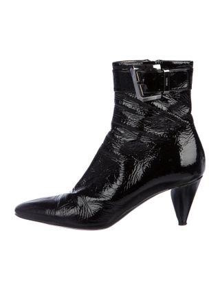 Prada + Patent Leather Ankle Boots