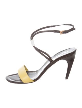 Prada + Leather Ankle Strap Sandals