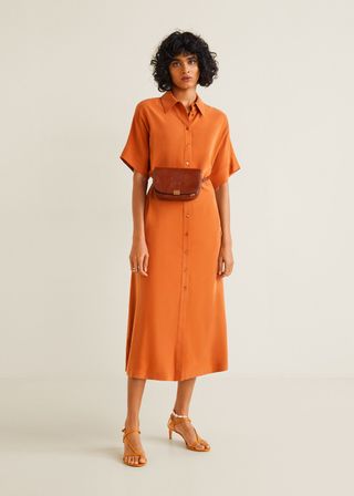 Mango + Midi Shirt Dress