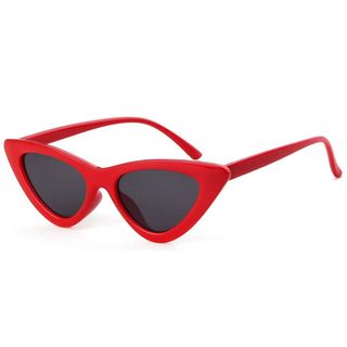 Dollger + Retro Narrow Cat Eye Sunglasses