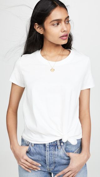 Madewell + Knot Front Tee