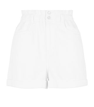 New Look + Off White Paperbag Denim Shorts