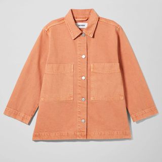 Weekday + Trip Tangerine Denim Jacket
