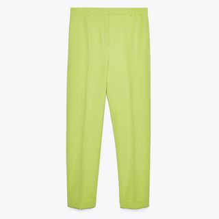 Uterqüe + Lime Green Trousers