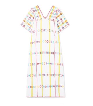 Pippa Holt + Embroidered Striped Cotton Kaftan