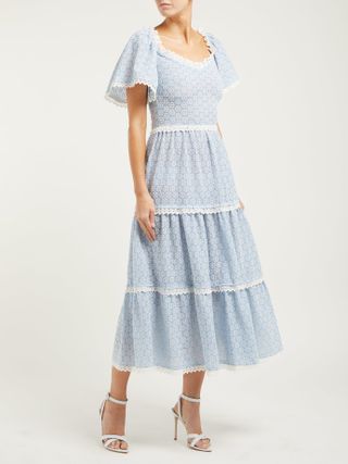 Luisa Beccaria + Lace-Trimmed Dress