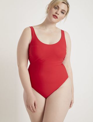 Eloquii + Solid One Piece Swimsuit