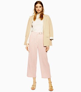 Topshop + Gingham Peg Trousers
