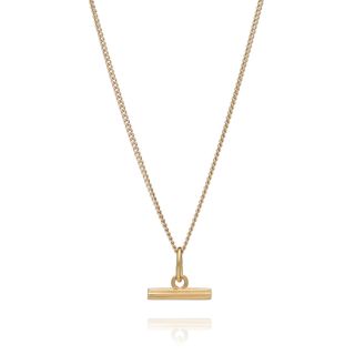 Rachel Jackson London + Mini Gold T-Bar Necklace