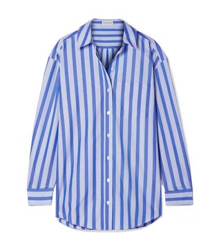 Mansur Gavriel + Oversized Striped Cotton Shirt