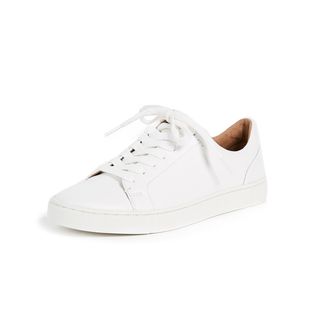 Frye + Ivy Low Lace Sneakers in White Leather
