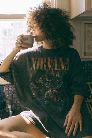 Urban Outfitters + Nirvana Unplugged T-Shirt Dress
