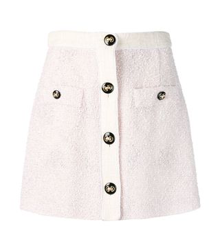 Alessandra Rich + Button Up Knitted Skirt