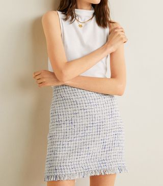 Mango + Tweed Miniskirt