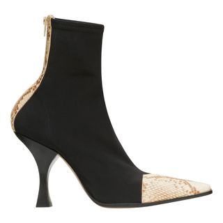 Celine + Madame Leather Ankle Boots