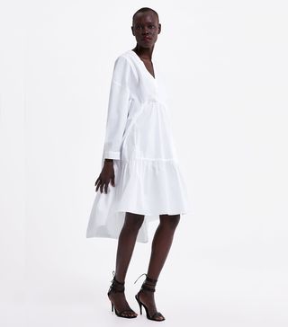 Zara + Long Poplin Dress