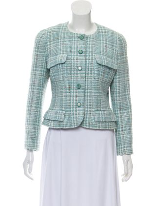 Chanel + Pre-Owned Patterned Vintage Tweed Jacket