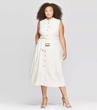 Who What Wear x Target + Belted Flare Dress