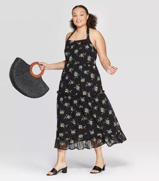 Who What Wear x Target + Drawstring Tiered Maxi Dress