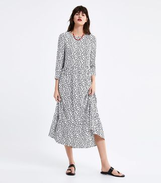 Zara + Printed Dress