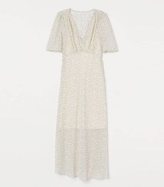 H&M + V-Neck Chiffon Dress