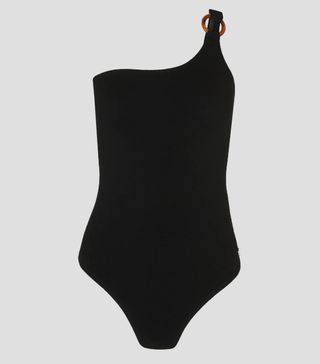 Whistles + Tort One-Shoulder Swimsuit