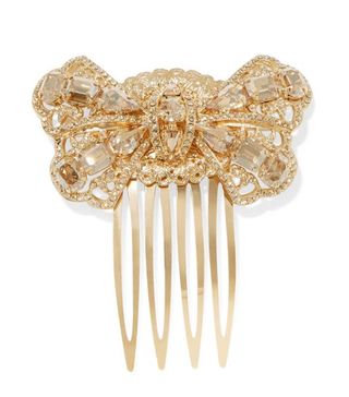 Dolce & Gabbana + Gold-Tone Crystal Hair Slide