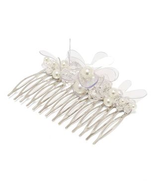 Simone Rocha + Floral Pearl-Embellished Hair Comb