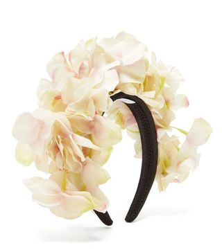 Philippa Craddock + Pale Hydrangea Faux-Flower Headband