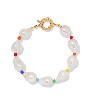 Eliou + Asti Pearl and Bead Anklet