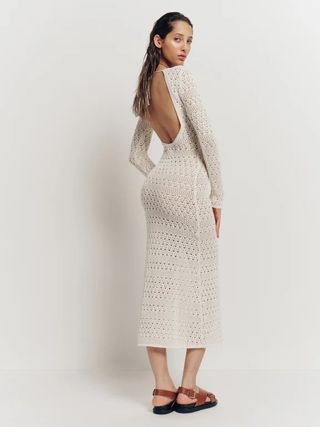 Reformation + Castello Open Knit Dress