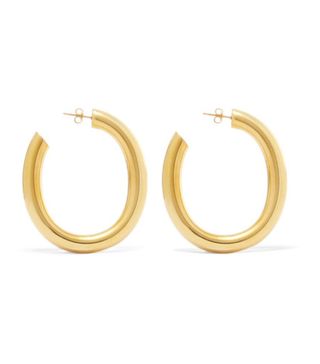 Laure Lombardi + Curve Gold-Tone Hoop Earrings