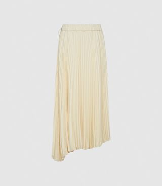 Reiss + Pleated Midi Skirt