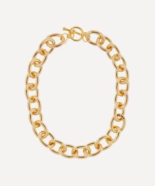 Kenneth Jay Lane + Gold-Plated Chunky Chain Necklace