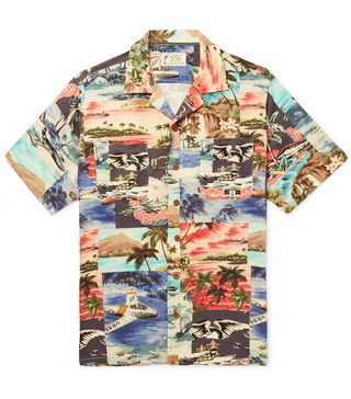 RRL + Slim-Fit Camp-Collar Printed Woven Shirt
