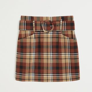 Mango + Check Miniskirt