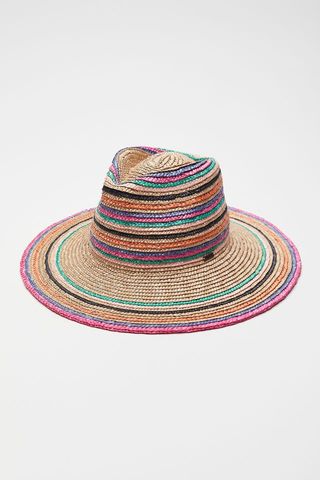 Brixton + Joanna Striped Straw Hat